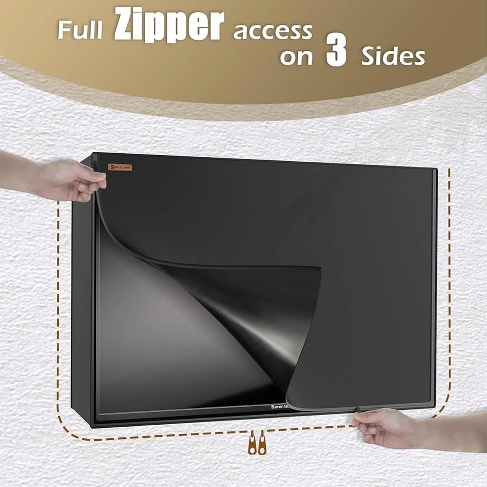 30"-65" Outdoor TV Cover Waterproof Weatherproof Heavy Duty Television Protector - Image 4 of 4