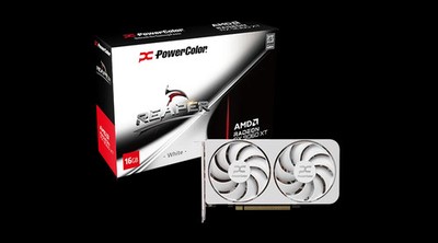 PowerColor Reaper White AMD Radeon RX 9060 XT 16GB GDDR6 Graphics
