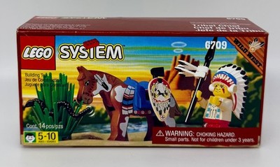 Lego SYSTEM Western 6709- Tribal Chief- NIB- Great Condition - Vintage SEE PICS!