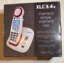 Clarity XLC3.4 Amplified Loud Cordless Handset Phone for Hearing Impaired