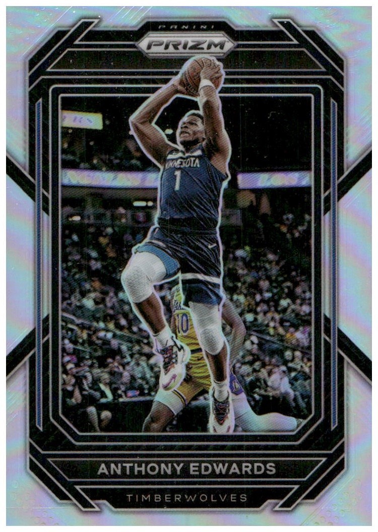 2022-23 Panini Prizm #56 Anthony Edwards Prizms Silver