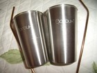 Stainless Steel BOROUX Cold Beverage Cups each holds 450ML & 2 Stainless Straws — photo 2