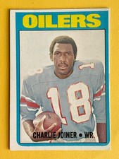 Charlie Joiner  1972 Topps Rookie Football Card #244 Houston Oilers RC HOF. rookie card picture