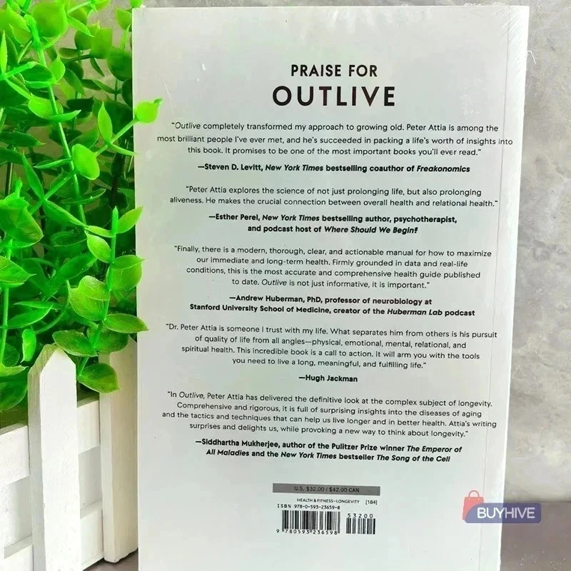 Outlive : The Science and Art of Longevity by Peter Attia ( PaperBack) Foto 2 de 4