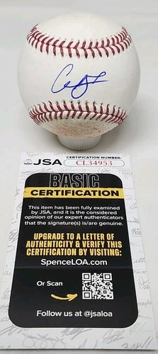 Chandler Simpson Signed Auto Game Used Major League Baseball JSA COA RAYS