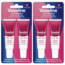 Vaseline Lip Therapy Rosy Lips Moisturizing Balm - Twin Pack (2-Pack) 