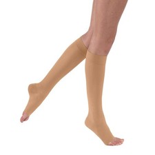 Jobst Ultra Sheer, Knee-High, Open Toe, 20-30mmHg Size: L Sun Bronze