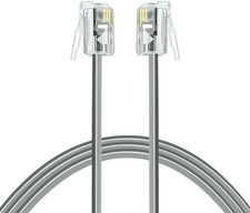 Phone Cord 10Ft Telephone Cord Phone Cable RJ11 6P4C Male to Male for Landline a