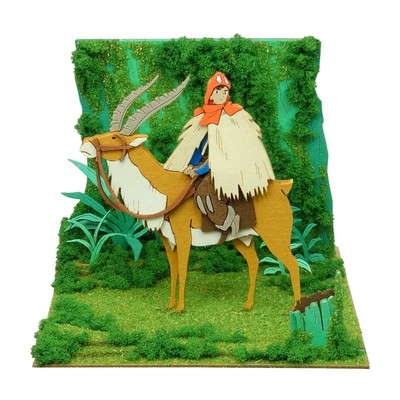 Sankei Studio Ghibli Mini Prinzessin Mononoke Ashitaka's Reise Papier Handwerk 