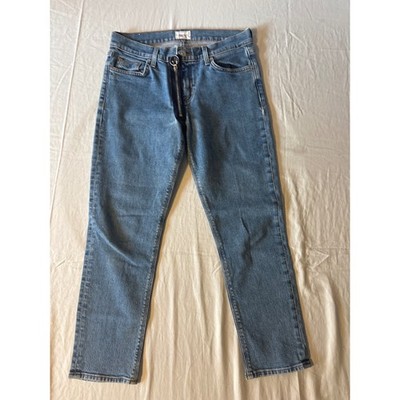 Hudson Exposed Zipper Jeans Womens 26 Blue  O-Ring Straight Leg Denim