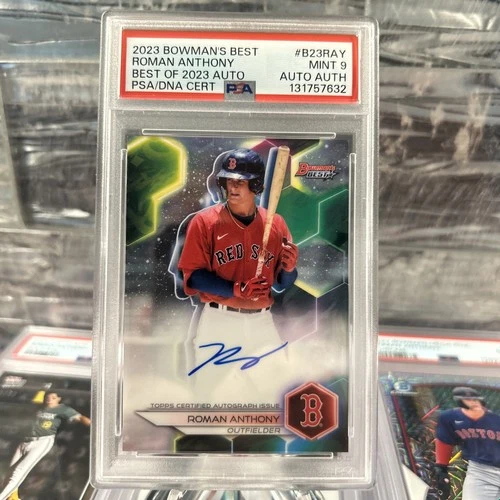 2023 Bowman’s Best Roman Anthony Best of 2023 Auto Refractor PSA 9 Mint