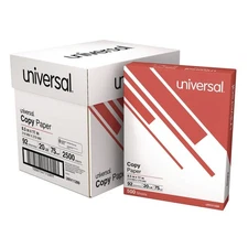 Universal 08109 8.5 x 11 Copy Paper Convenience Carton - White (5/Carton) New