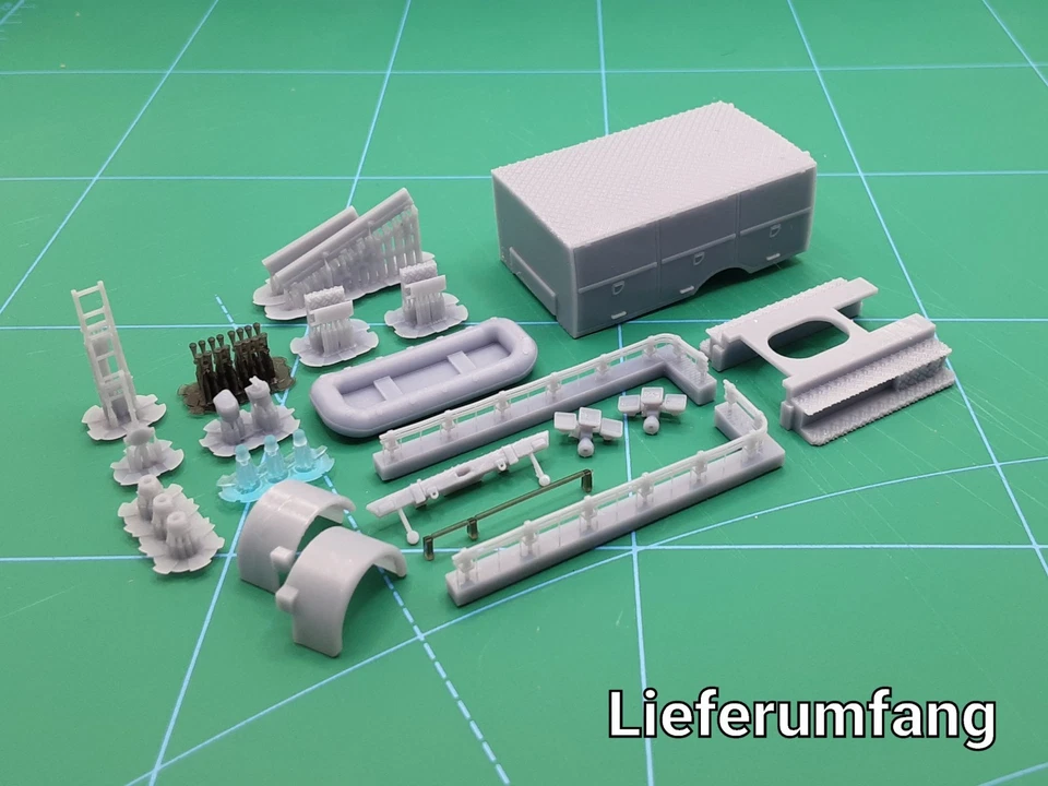 Umbausatz 1:87 / Vorbild RW-2 Metz / Feuerwehr Hamburg / 3d-Resindruck  - Bild 2 von 3