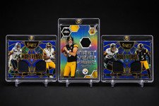 2023 Panini Select Football 3-Card Memorabilia Lot Metcalf Ramsey Multiverse