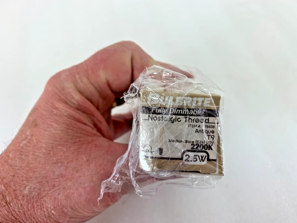 T9 LED Filament Tubular Bulb - Dimmable - 2.5W - 120V - BULBRITE-776608 - Image 4 of 4