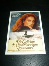 THE FRENCH LIEUTENANT'S WOMAN, film card [Meryl Streep, Jeremy Irons]