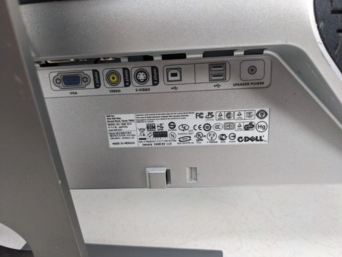 Dell 2007FPB 20" LCD Monitor 1600x1200 inputs for DVI VGA Composite RCA w Stand - Picture 8 of 13