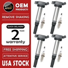 4PCS Ignition Coil + 4PCS Spark Plug KIT For Toyota Camry RAV4 Avalon L4 2.5L