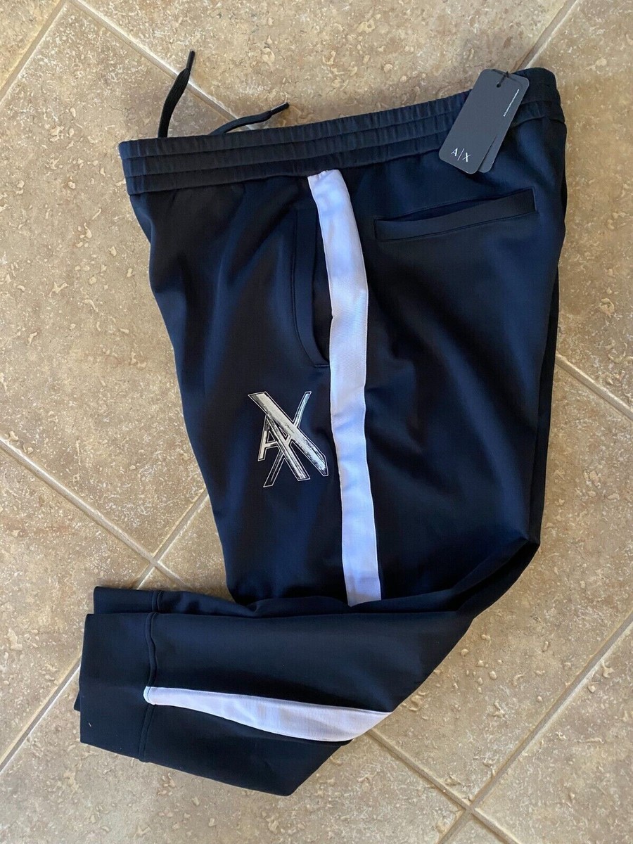 Armani Exchange A|X Macro Logo Jogger Sweatapnts XL Navy