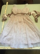 SPEECHLESS Dress Formal Gold Glitter Size 7 Retail 70.00