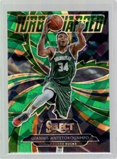 2020-21 Select Turbo Charged Prizms Green #4 Giannis Antetokounmpo
