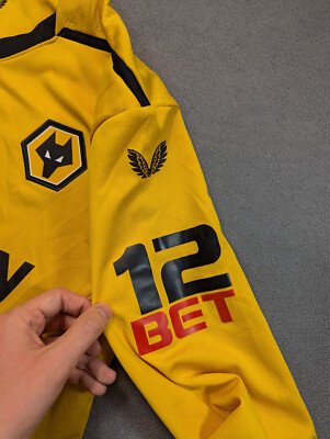Maillot Domicile Wolverhampton Wanderers 2022-23 Castore - Taille L Homme Manches Longues - Occasion