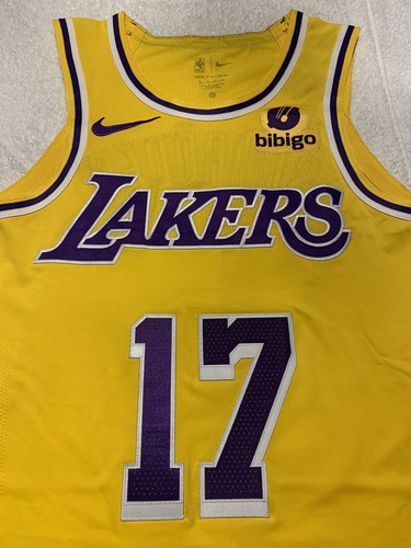 Authentic Lakers Dennis Schröder 22’-23’ Icon Jersey W/Bibigo Sponsor Patch - 40 - 第 3/9 張圖片