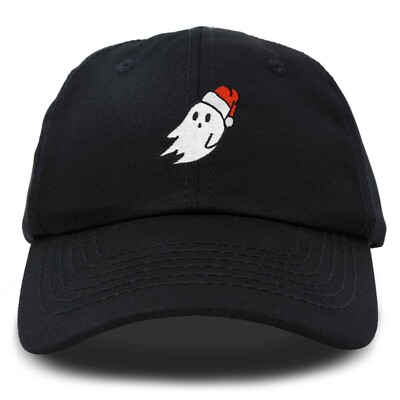 Dalix Christmas Ghost Embroidered Baseball Dad Cap