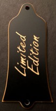 GUITAR TRUSS ROD COVER Custom Engraved Fit GIBSON - LIMITED EDITION - Black Gold