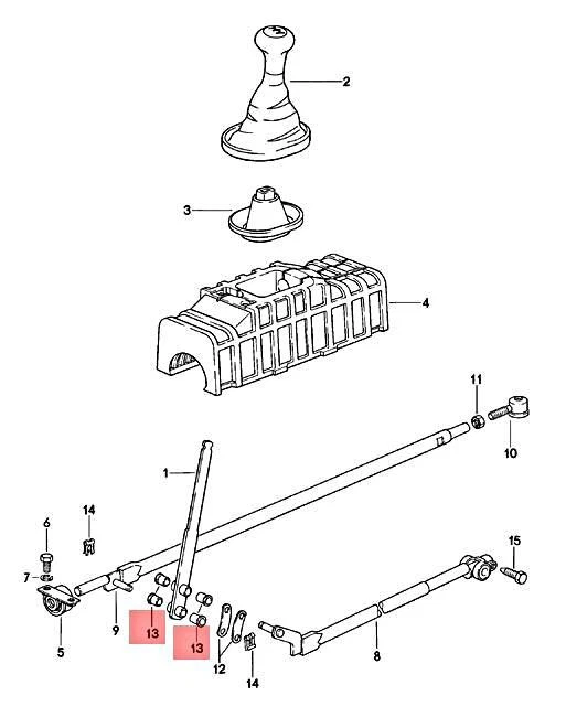 Genuine PORSCHE 911 924 928 944 959 968 Carrera Porsche Bush lhd  