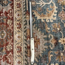 Large Cutco Slicer Bread Knife 1724 Serrated Pearl White Handle Made in USA