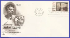 USA5 #1433 U/A ARTCRAFT FDC   John Sloan