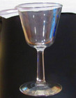 Set of 6 clear cordial glasses petite, stemmed - Unmarked — photo 2