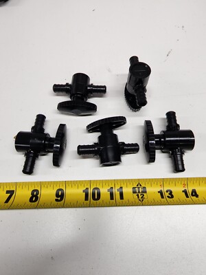 Lot of 5 Viega 43030 1/2'' PureFlow PolyAlloy Pex Crimp Stop Valve 1/4 Turn NeW