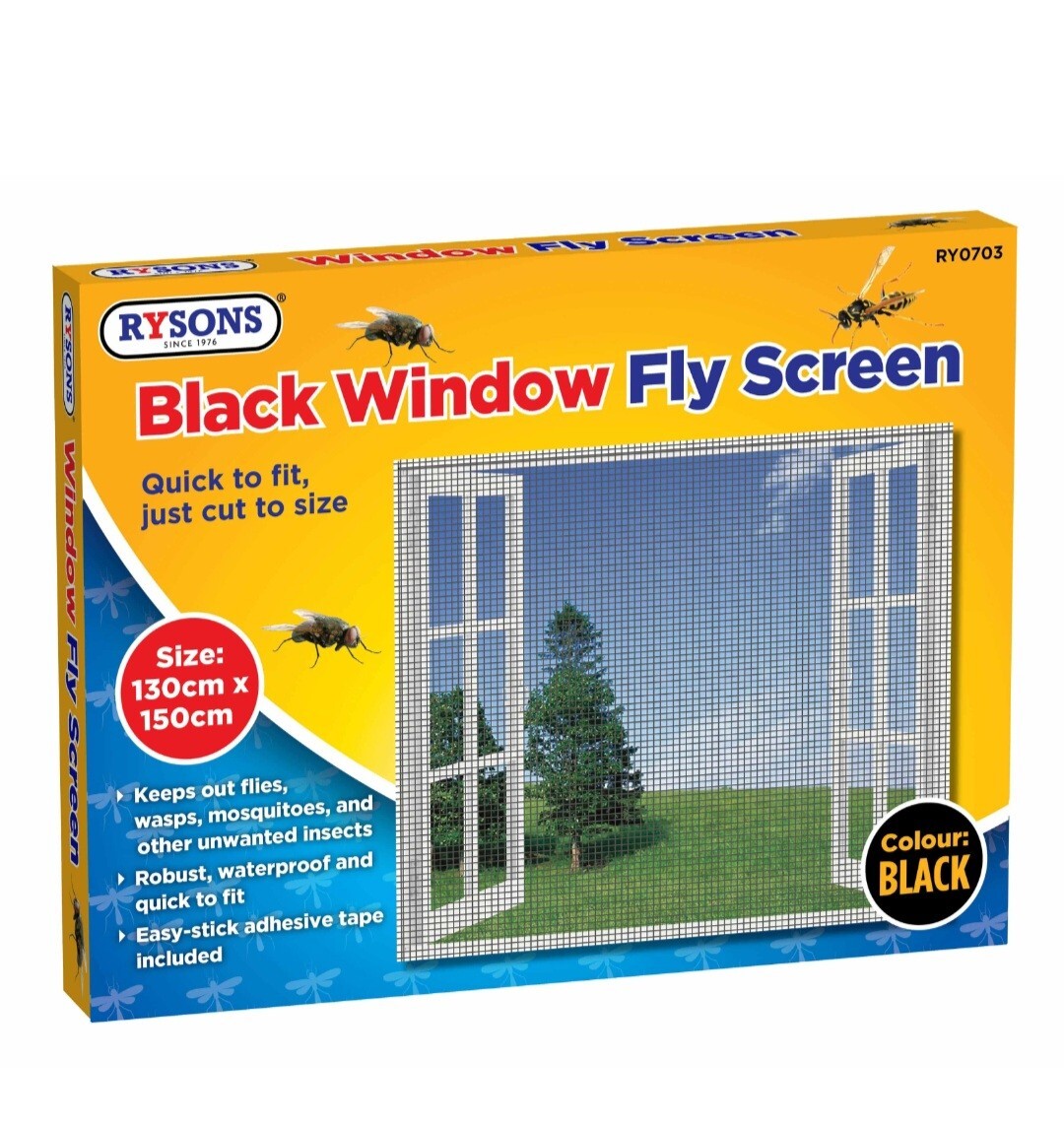 Window Screen Net Mesh Fly Insect Black Bug Mosquito Moth Door Netting New