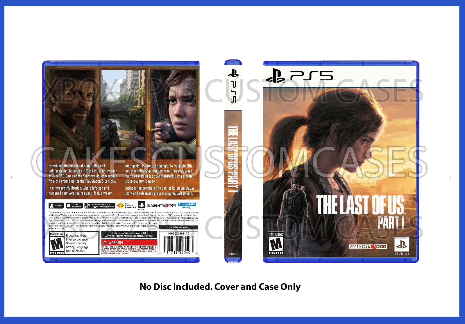 The Last of Us: Part II - Replacement PS4 Cover and Case. NO GAME!!