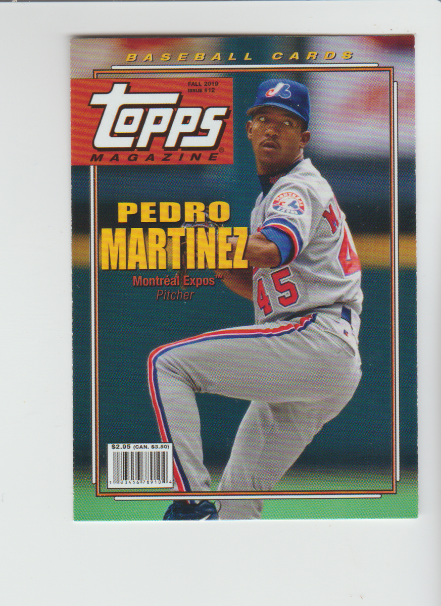 2019 Topps Magazine #TM-13 Pedro Martinez card, Boston Red Sox HOF