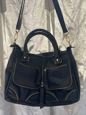 Genuine Black Leather Brazilian Handbag by Crizzapi 