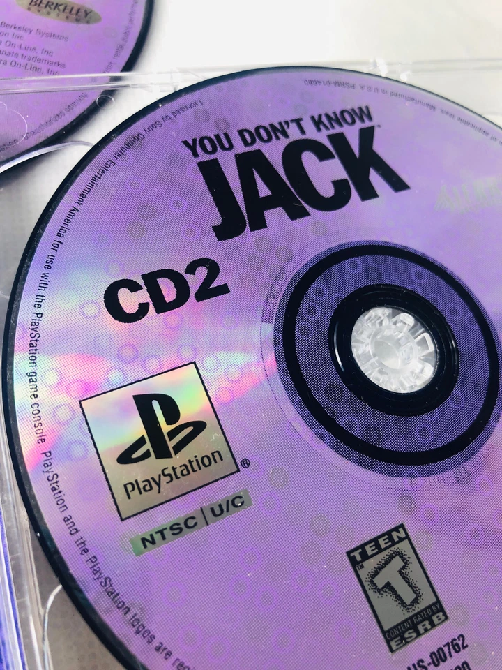 Video Game Playstation 1 PS1 You Dont Know Jack CD Vintage Retro - Image 3 of 4
