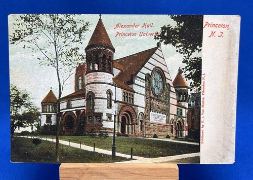 Antike Ansicht der Alexander Hall Princeton University NJ Postkarte ungeteilt - Bild 1 von 4