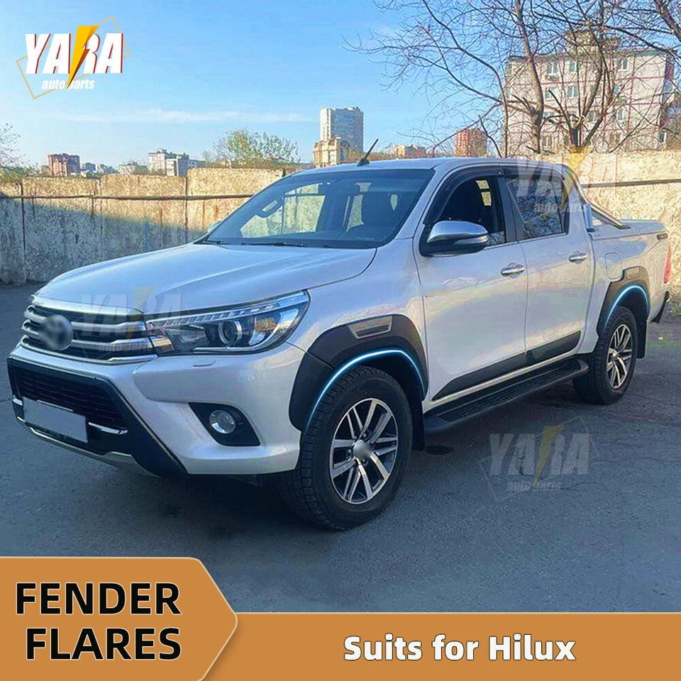 Fender Flares Kit Wheel Arch for Toyota Hilux Dual Cab 2015-2024 6pcs - image 2 of 4