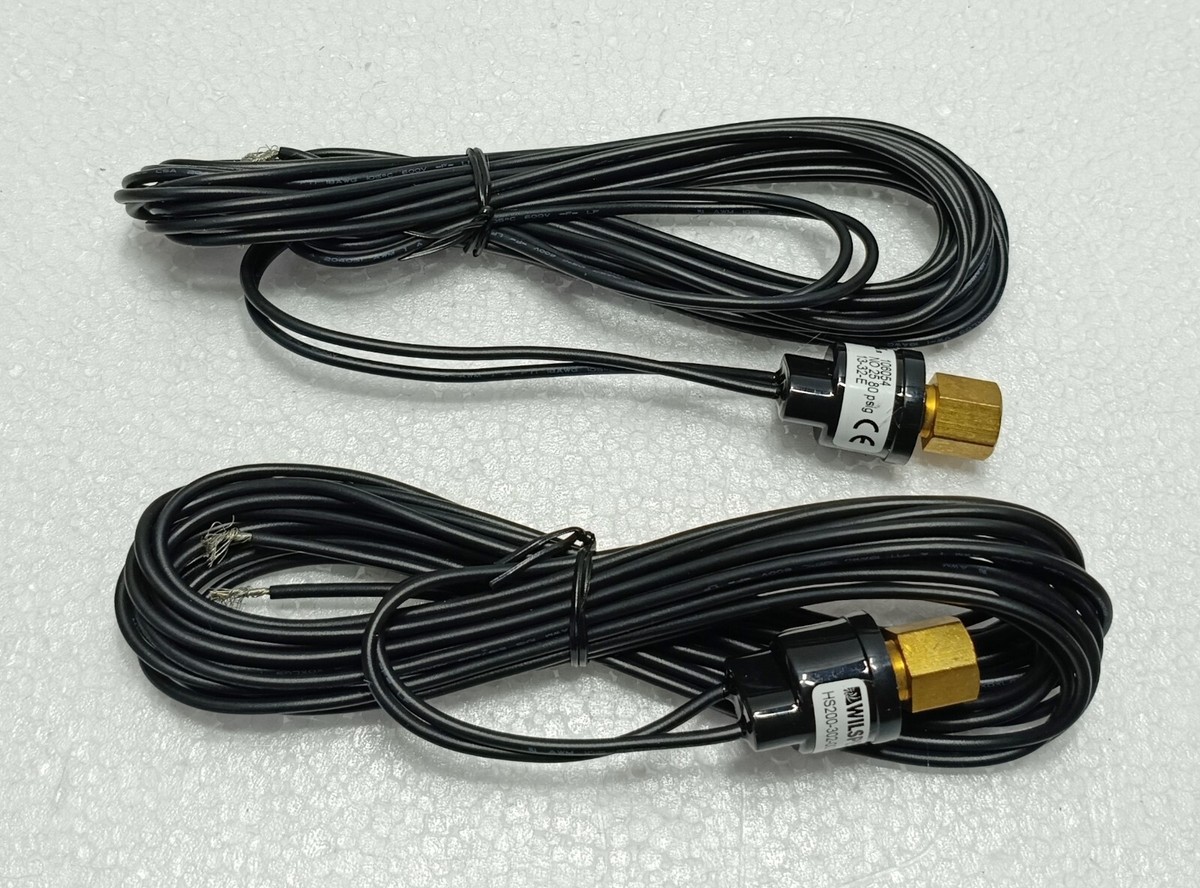 Lot of 2 Wilspec HS200-302-0005 Pressure Switches 25–80 PSIG | PN