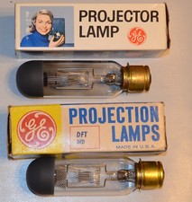 Vintage GE Projector Projection Lamp Bulb DFT DFD 1000W 115-120V Lot of 2