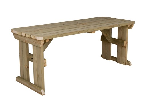 Picnic Table Hollies Rounded Wooden Outdoor Garden Furniture Heavy Duty - Picture 63 of 67