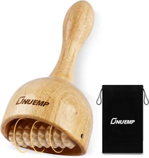 Wooden Therapy Cup with Roller, Wood Therapy Massage Tools, Maderoterapia Kit Co