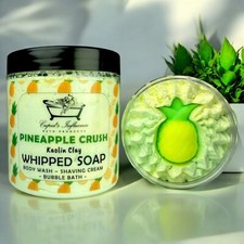 Pineapple Crush WHIPPED SOAP 180gr Jar | Body Wash | Shower Whip | Shaving Cream