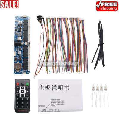 6-Digit Nixie Tube Board + Remote Control Clock DIY for in12 in14 in18 qs30-1