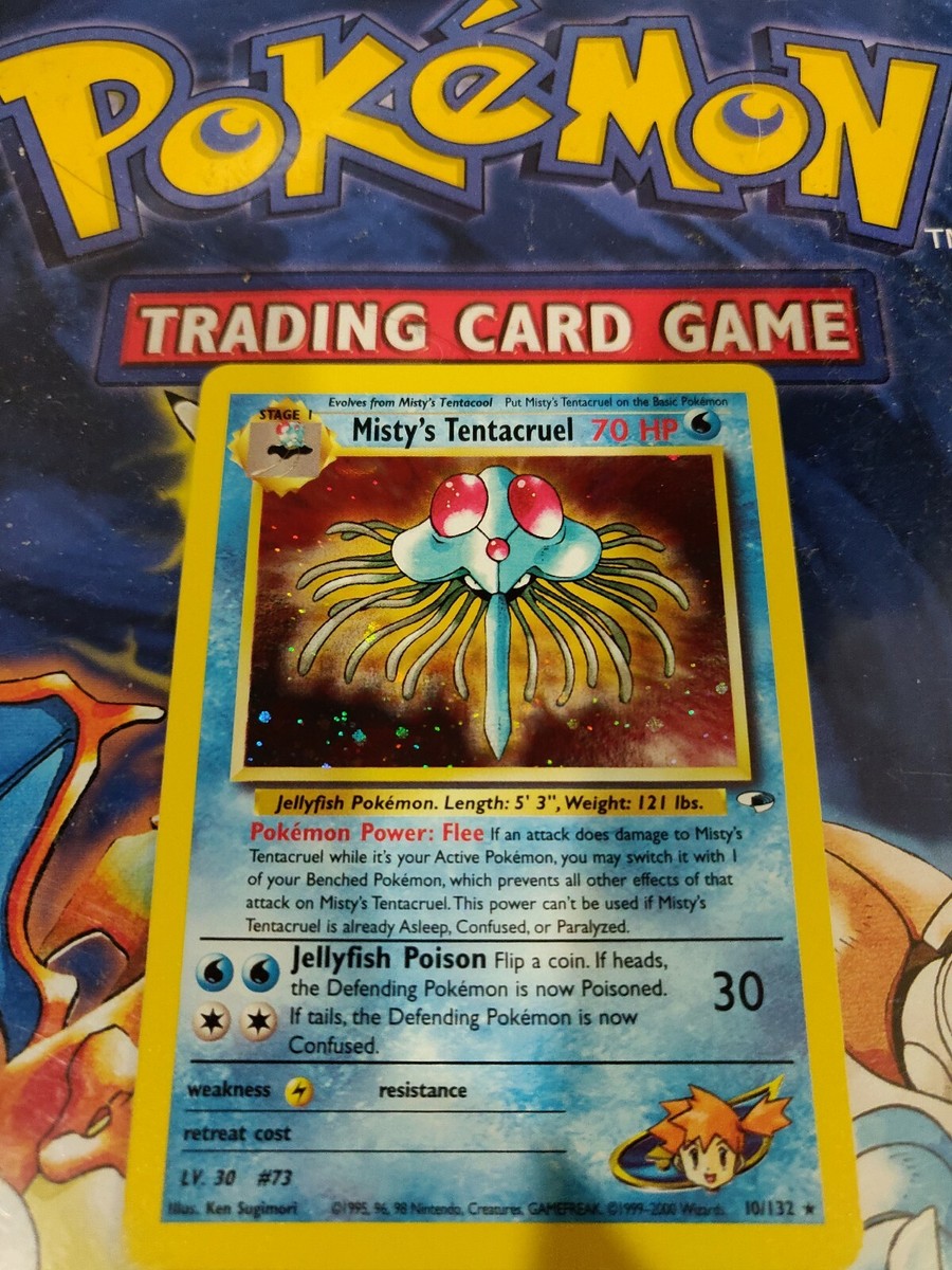 Pokemon Card Misty's Tentacruel 10/132 Rare Holo 70HP Water