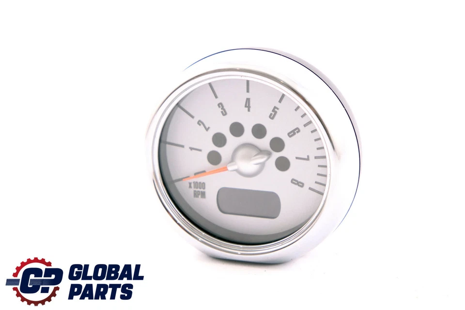 Mini R50 R52 R53 Cabrio Tachometer Revolution Counter Chrome 6936312 - Image 2 of 4