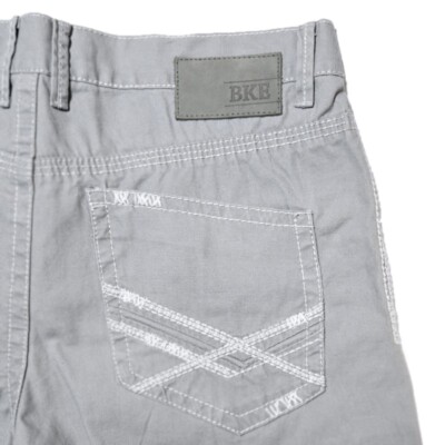 BKE Buckle Pants Mens Size 33XL Jake Straight Gray 33x36